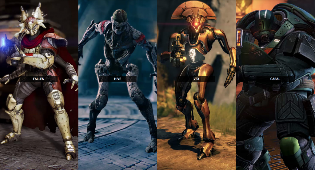 Destiny Oyunu Düşmanları